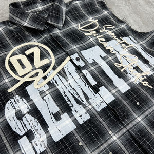 Premium Designer Streetwear Plaid Tank Top Heavyweight Cotton Printed Polo <b>Shirts</b> Personalized Rhinestone <b>Sleeveless</b> <b>T</b>-<b>shirt</b> - Product Image 4