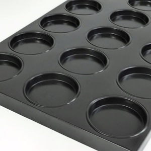 Comercial Bread Pans 4 Inch <strong>Hamburger</strong> Pans Nonstick Muffin <strong>Baking</strong> Pan 15 Cups Burger Bun Trays Aluminum Steel <strong>Baking</strong> Trays - Product Image 3