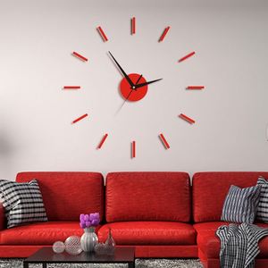 Horloge murale 3D minimaliste en acrylique, horloge numérique silencieuse sans cadre, montres à quartz pour la décoration de la maison et du bureau - Product Image 4