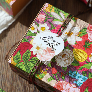 Wedding Guest Favor Return Gift Wedding Banquet Candy <b>Box</b> Eco-Friendly Rigid Kraft Paper Gift <b>Box</b> Custom Logo Printed Wholesale - Product Image 5