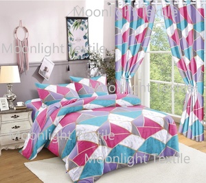 Ensemble de literie de style africain, 6 pièces, polyester, imprimé de fleurs rouges, pour mariage - Product Image 5