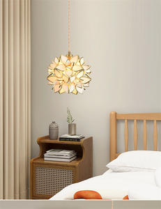 Lampada da Comodino Xinqi Stile Americano in Ottone Dorato con Paralume in Vetro a Farfalla, LED Dimmerabile, Altezza Regolabile, 360 CRI 90, Garanzia di 3 Anni - Product Image 6