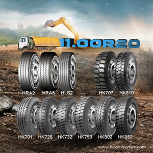 ยางรถบรรทุกคุณภาพสูงของจีน HAWKWAY 11.00R20 12.00R20 10.00R20 12.00r24 R20 ยางแบบมีท่อยางใน สำหรับรถบรรทุกหนัก 11.00R20 12.00R20 10.00R20 11 - Product Image 5