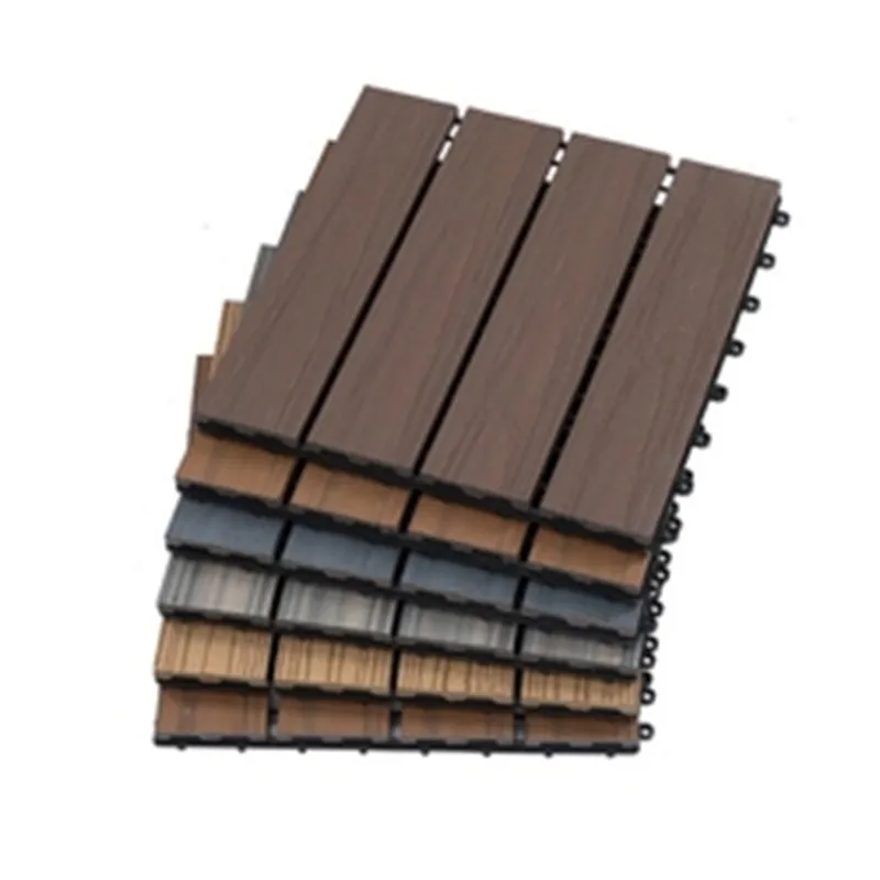 Waterproof Pavement Floor Outdoor Patio Garden Terrace Tiles Wood Composite Interlocking Decking Tile