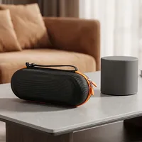 Étui de transport rigide en EVA personnalisé avec logo, boîte de rangement portable pour haut-parleur BT et ensemble de micro, vente en gros directe d'usine