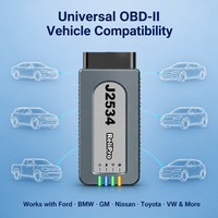 Adaptador de Diagnóstico OBD2 ReliPro J2534 SAE Pass Thru VCI, Interfaz de Vehículo CAN FD DoIP para VW Audi, Herramienta de Reprogramación y Codificación de ECU