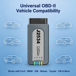 อะแดปเตอร์วินิจฉัย ReliPro J2534 SAE Pass Thru VCI OBD2 รองรับ CAN <span class=keywords><strong>FD</strong></span> DoIP สำหรับอินเทอร์เฟซยานยนต์ VW Audi เครื่องมือเขียนโค้ดและรีโปรแกรม ECU - Product Image 2
