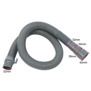 Tuyau de vidange de machine à laver universel en <span class=keywords><strong>PVC</strong></span> gris épaissi, surface mate rebondissante, connexion par douille, plusieurs tailles, 1 an - Product Image 3
