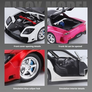 Modellino in Lega Pressofusa <span class=keywords><strong>1</strong></span>:<span class=keywords><strong>24</strong></span> Wide Rocket Street Edition con Porte Apribili, Cofano, Luci, Suoni e Funzione Pull-Back e Sterzo per Ragazzi - Product Image 5