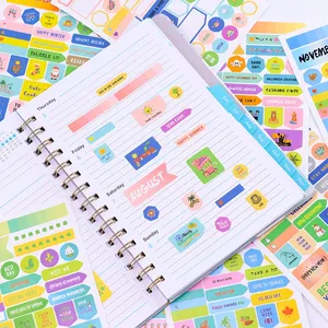 Planner Sticker High-Value Instagram Style Adhesive Customized DIY Paper December Calendar LED Display Promotional Model