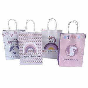 ถุงกระดาษคราฟท์สีน้ำตาลรักษ์โลกพร้อมหูหิ้วกระดาษ สำหรับบรรจุภัณฑ์ของขวัญวันเกิด มีสินค้าในสต็อก จำหน่ายจำนวนมาก พร้อมจัดส่ง ราคาโรงงาน - Product Image 1