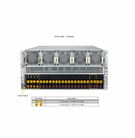 고품질 5U 시스템 EPYC 9005/9004 시리즈 듀얼 프로세서 AS-5126GS-TNRT 랙 서버 (8개의 PCIe GPU 포함)