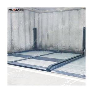 दो पोस्ट डबल यूनिट पार्कलिफ्ट हाइड्रोलिक भूमिगत ऊर्ध्वाधर स्टेकर पिट पार्किंग लिफ्ट - Product Image 1