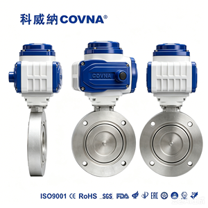 Válvula de Mariposa COVNA de 8 Pulgadas DN50 24V DC de Acero Inoxidable 316 con Actuador Eléctrico, Tipo Wafer, con Garantía de 90 Días - Product Image 4