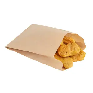 快餐店定制V尖底防油食品级薯条包装纸袋