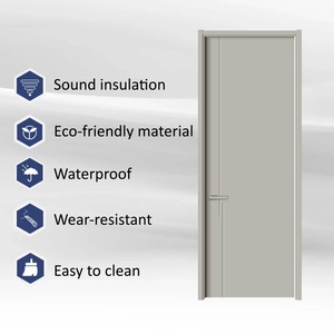 Professionelle Chinesische Herstellung von Polymer-Schalldämmenden Innentüren aus Holz für Schlafzimmer, Küche, Einkaufszentrum, Schule - Modernes Luxus-<span class=keywords><strong>Design</strong></span> - Product Image 3