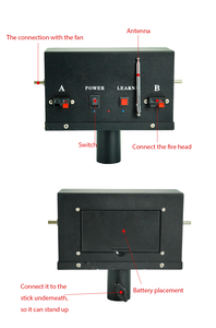 Machine à froid Party Sparkler 360 degrés rotation télécommande <span class=keywords><strong>grand</strong></span> cercle feu d'artifice système de tir en plastique pour les événements de <span class=keywords><strong>mariage</strong></span> - Product Image 4