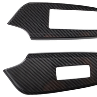 Garniture de panneau de verrouillage de levage d'interrupteur de fenêtre en Fiber de carbone pour Lexus RC F RC200t RC300 RC350 accessoires d'intérieur d'automobile