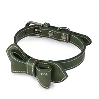 Colliers pour chats et chiens, dernières nouveautés en accessoires pour animaux de compagnie, en PU, avec nœud papillon, boutons métalliques, réglables, robustes et résistants à l'usure