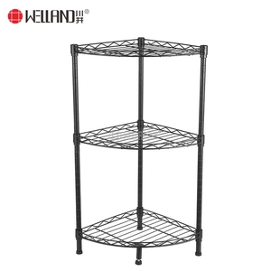 <span class=keywords><strong>3</strong></span> katmanlı mutfak köşe raf siyah kare banyo rafı - Product Image 2