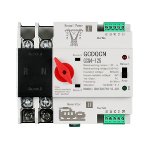 Interrupteur de transfert automatique double alimentation Gcdqcn 2P 100A 125A monophasé pour usage domestique et générateur - Product Image 4