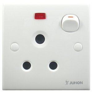 JUNON Hot Bán 13A <span class=keywords><strong>3</strong></span> <span class=keywords><strong>Pin</strong></span> Electric Tường Chuyển Sang và <span class=keywords><strong>Socket</strong></span> với Neon - Product Image 3