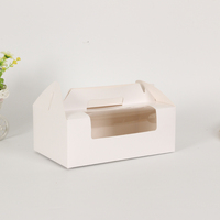 Customized Simple Exquisite Fashion Atmosphere Paper Box Elegant Dessert Carton Display Container for Cake Gift Giving