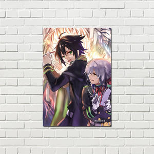 8 pièces séraphin de la fin <span class=keywords><strong>Anime</strong></span> papier affiche ensemble pour mur Art photos en gros chambre décoration impression affiches - Product Image 3