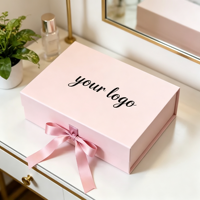 Boîte cadeau blanche personnalisée haut de gamme avec ruban, boîtes d'emballage recyclables pour vêtements et cosmétiques