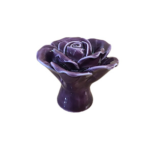 Mode Meubelen Handgrepen Hardware Keramische Bloem Roos Lade Knoppen Landelijke Kast Kast Handgrepen <span class=keywords><strong>40Mm</strong></span> Diameter 34Mm Hoogte - Product Image 3