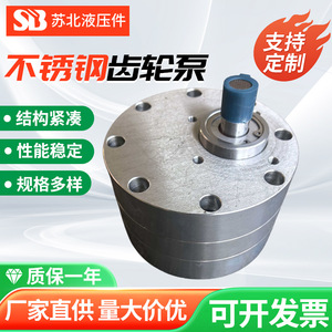 Pompe à engrenages hydraulique du Jiangsu du Nord CB-BNS6 en acier inoxydable 304, pompe rotative à engrenages PEEK pour machines de remplissage - Product Image 5