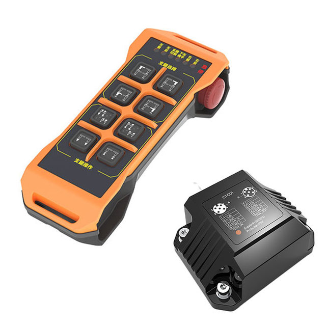 Small Wireless Industrial Handheld Remote Control Controller 11 Button Switch with Mini Receiver 433Mhz