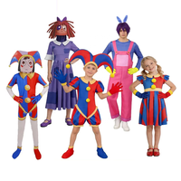 Combinaison de scène ajustée pour femme adulte, thème Halloween, avec motifs de figurines de cirque et de magie, pour la scène transfrontalière