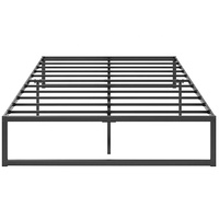 Lit superposé moderne Beier réglable en fer noir, portable, pour chambre, hôtel, école, appartement, disponible en double ou simple