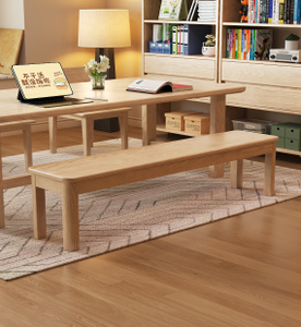 Modern Wood <b>Bench</b> Solid Wood Legs Minimalist Design Living Room Furniture Durable Home Use - Product Image 4
