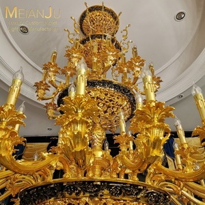 Lustre de qualité supérieure <span class=keywords><strong>Luminaire</strong></span> suspendu d'intérieur moderne de luxe Finition dorée <span class=keywords><strong>Cuivre</strong></span> pur par Zhongshan pour villas - Product Image 2