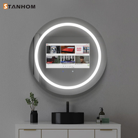 Miroir LED intelligent à écran tactile Android de salle de sport d'entraînement mural STANHOM