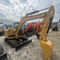 Excavatrice Caterpillar CAT306D d'occasion de 6 tonnes, d'origine japonaise, faible nombre d'heures, pour travaux agricoles, aménagement paysager et petits projets de construction