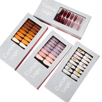 Boîtes rigides personnalisées pour ongles press-on, avec votre logo, cadeau de luxe, finition brillante, recyclables, cosmétiques