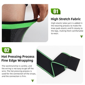 Bilateral Adjustable <b>Compression</b> Knee Protector CZFIT Spandex/Nylon Knitting 2cm Thickness Breathable Lightweight Non-Slip Hook - Product Image 5
