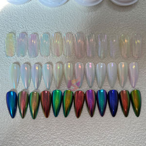 Glace belle <span class=keywords><strong>lavande</strong></span> néon coquille ongles Aurora poudre - Product Image 1