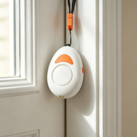Alarme vibratoire et alarme personnelle 2-en-1 MEINOE 125 dB - Détecteur de cambriolage sans fil avec lumière LED pour la sécurité domestique CE FCC