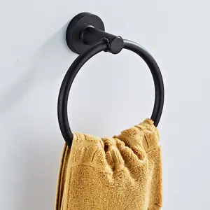 Stainless Steel Black Toilet Paper Holder Toilet Paper Holder Tissue Holder Towel Ring Suit Bathroom Pendant