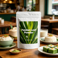 Poudre de Pandan Naturelle Verte, Poudre Pure de Feuilles de Pandan, Poudre de Feuilles de Pandan de Couleur Verte
