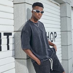 เสื้อยืดวินเทจสำหรับผู้ชายเสื้อยืดโอเวอร์ไซส์ผ้าฝ้ายโอเวอร์ไซส์ลายกรดซักได้ออกแบบได้ตามต้องการ - Product Image 5