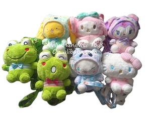 Venta al por mayor de fábrica: Mochila de peluche de 24 cm de Sanrio, con personajes como Kitty, Melody, Kuromi, Cinnamoroll, Stitch y <span class=keywords><strong>Pikachu</strong></span>. - Product Image 5