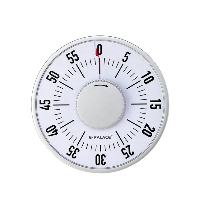 60 Minute Visual Mechanical Conference Church Kitchen Big Size Round Magnetic Timing Alarm Clock Countdown Timer
