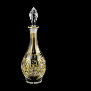Sang trọng phác thảo trong vàng 800ml lớn Decanter hiển thị Glass cap attar Oud dầu tinh thần chai thủy tinh - Product Image 6