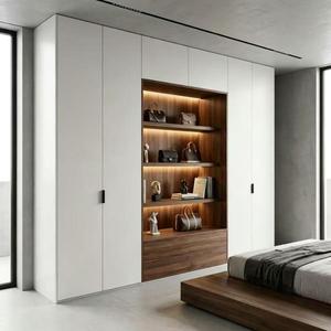 Porte de placard en placage de bois, design moderne et luxueux, pour rangement de chambre à coucher - Product Image 4