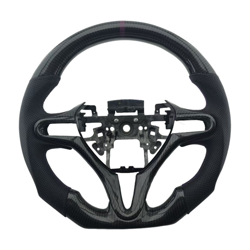 Fit carbon+leather+purpLe stitch stripe